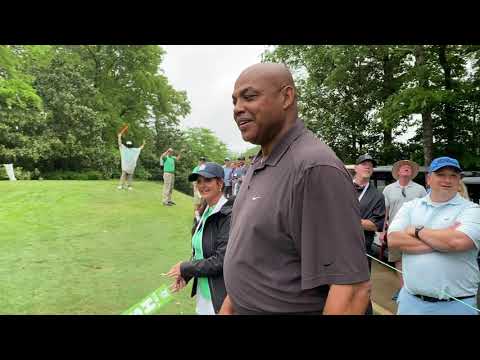 Charles Barkley shows off improved golf swing; Bo Jackson I could kiss you