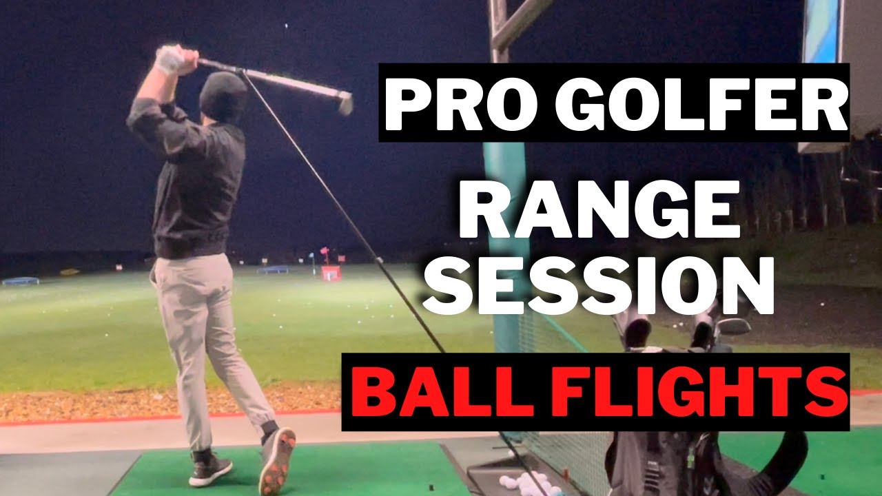 How to Practice for Fast Golf Swing Improvement - Pro Golfer Range Session w/ Ball Flights
